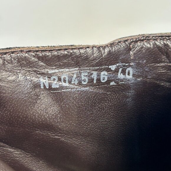 AGL Attilio Giusti Leombruni Double Buckle Leather Wedge Bootie in Black- Sz 9.5 - Picture 10 of 10